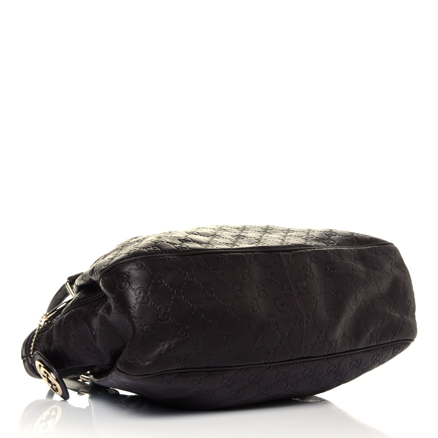 Gucci Guccissima Medium Sukey Top Handle Tote Chocolate 4 of 12