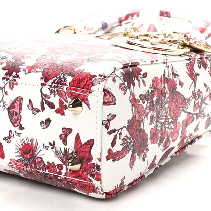 Christian Dior Calfskin Le Coeur Des Papillons Small My ABCDior Lady Dior White Multicolor 10 of 10