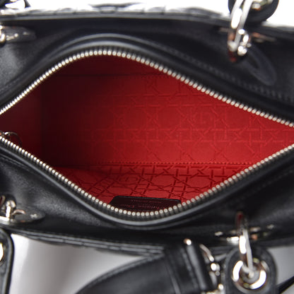Christian Dior Lambskin Cannage Medium Lady Dior Black 5 of 10