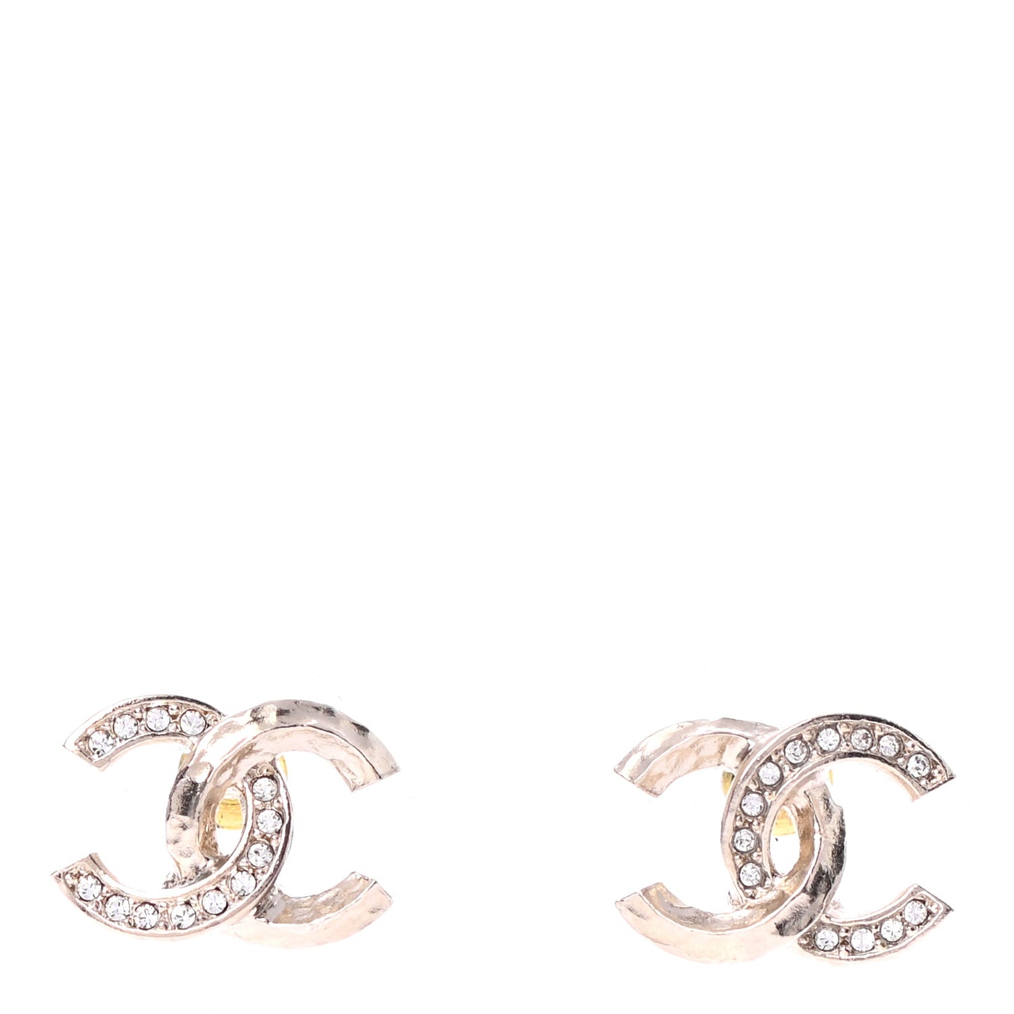 Crystal CC Earrings Gold