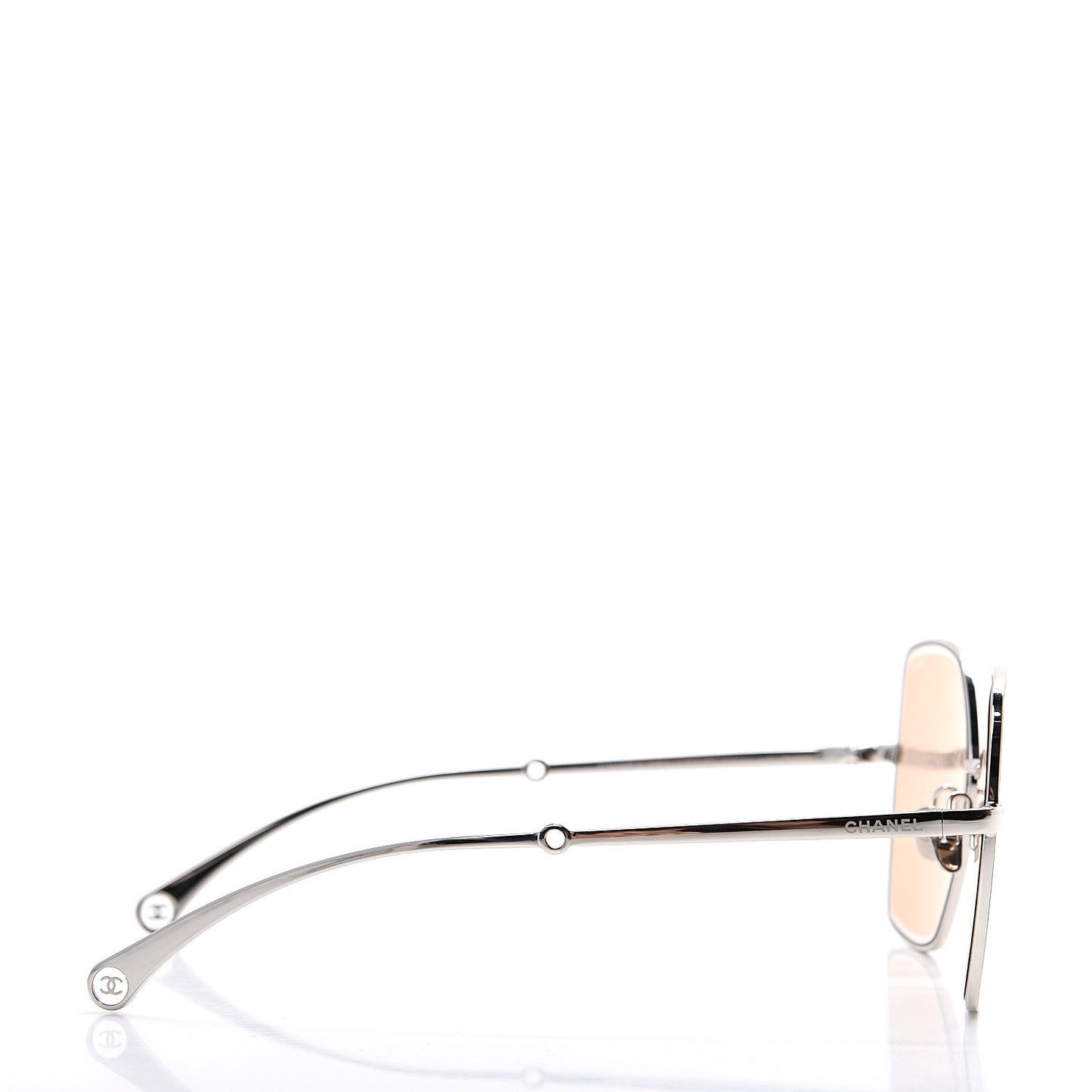 Butterfly Removable Pearl Chain Sunglasses 4262 Brown