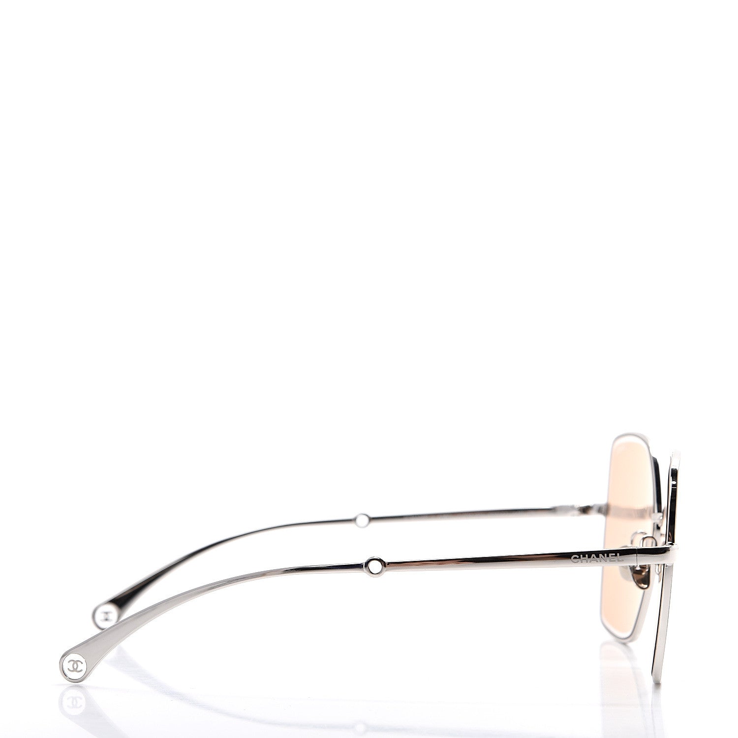 Chanel Butterfly Removable Pearl Chain Sunglasses 4262 Brown 4 of 9