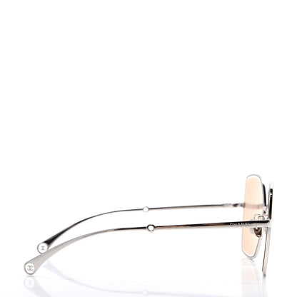 Chanel Butterfly Removable Pearl Chain Sunglasses 4262 Brown 4 of 9