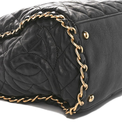 Chanel Calfskin Quilted Large Chain Me Hobo Black 9 of 10