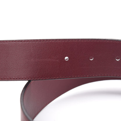 Gucci Moon Calfskin Nickel Double G 40mm Belt 90 36 Strong Red 5 of 6