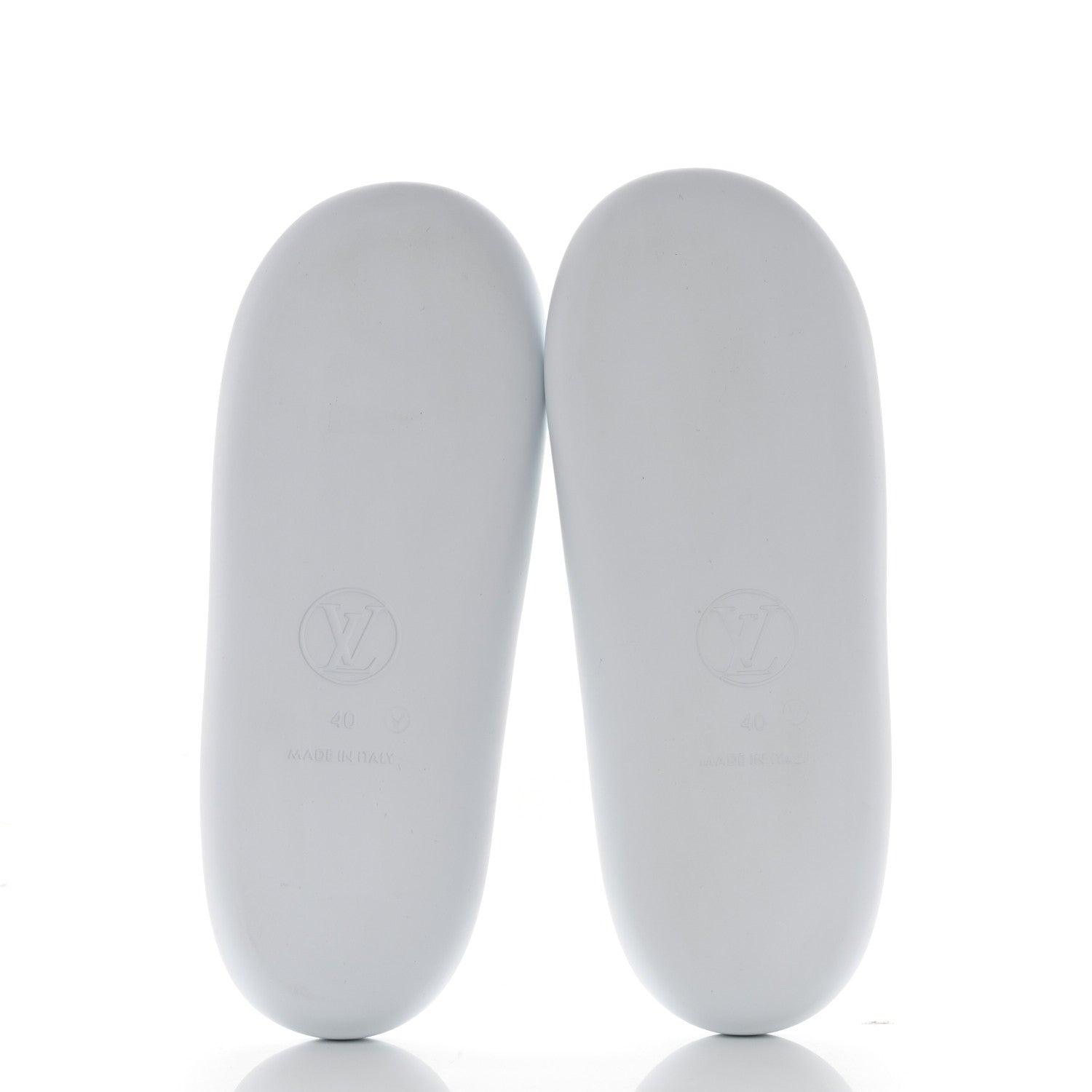 Louis Vuitton Rubber Monogram Embossed Sunbath Flat Mule 40 White 5 of 8