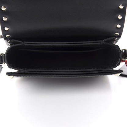 Valentino Garavani Vitello Rockstud Flap Crossbody Bag Black 5 of 9