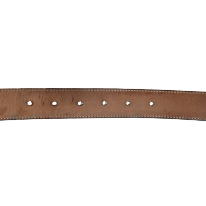 Gucci Calfskin Interlocking G Belt 95 38 Dark Brown 4 of 5