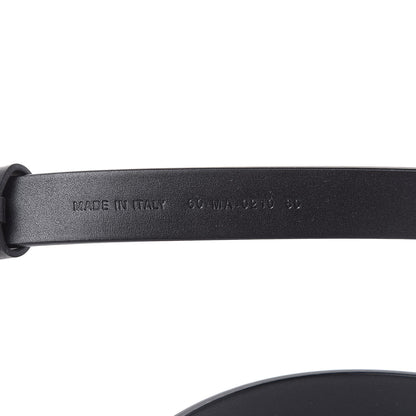 Christian Dior Calfskin Saddle Belt 80 Black 5 of 6