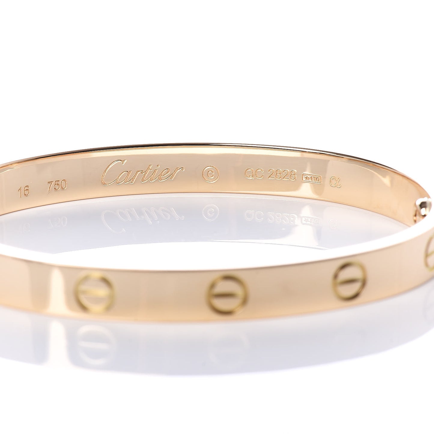 18K Yellow Gold LOVE Bracelet 16