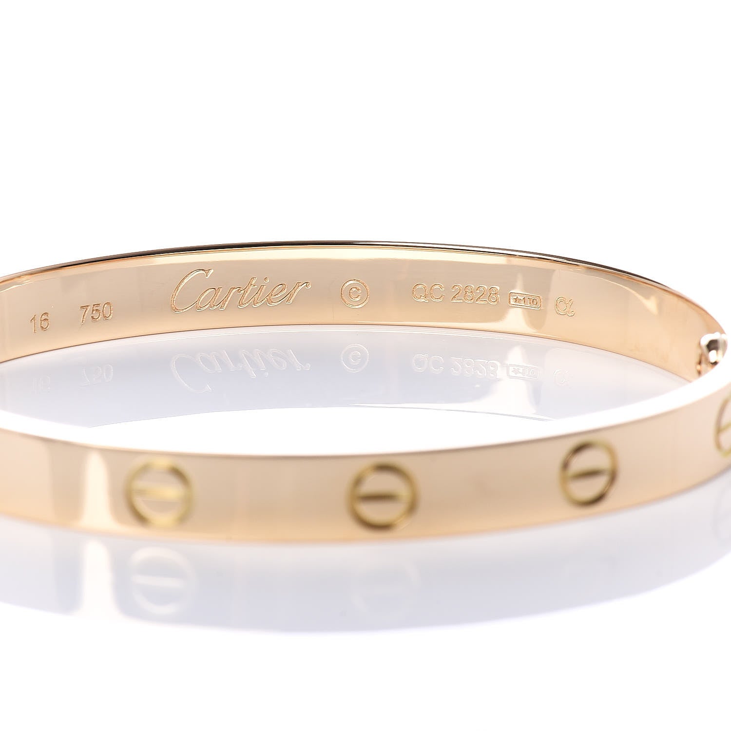 Cartier 18K Yellow Gold LOVE Bracelet 16 4 of 4