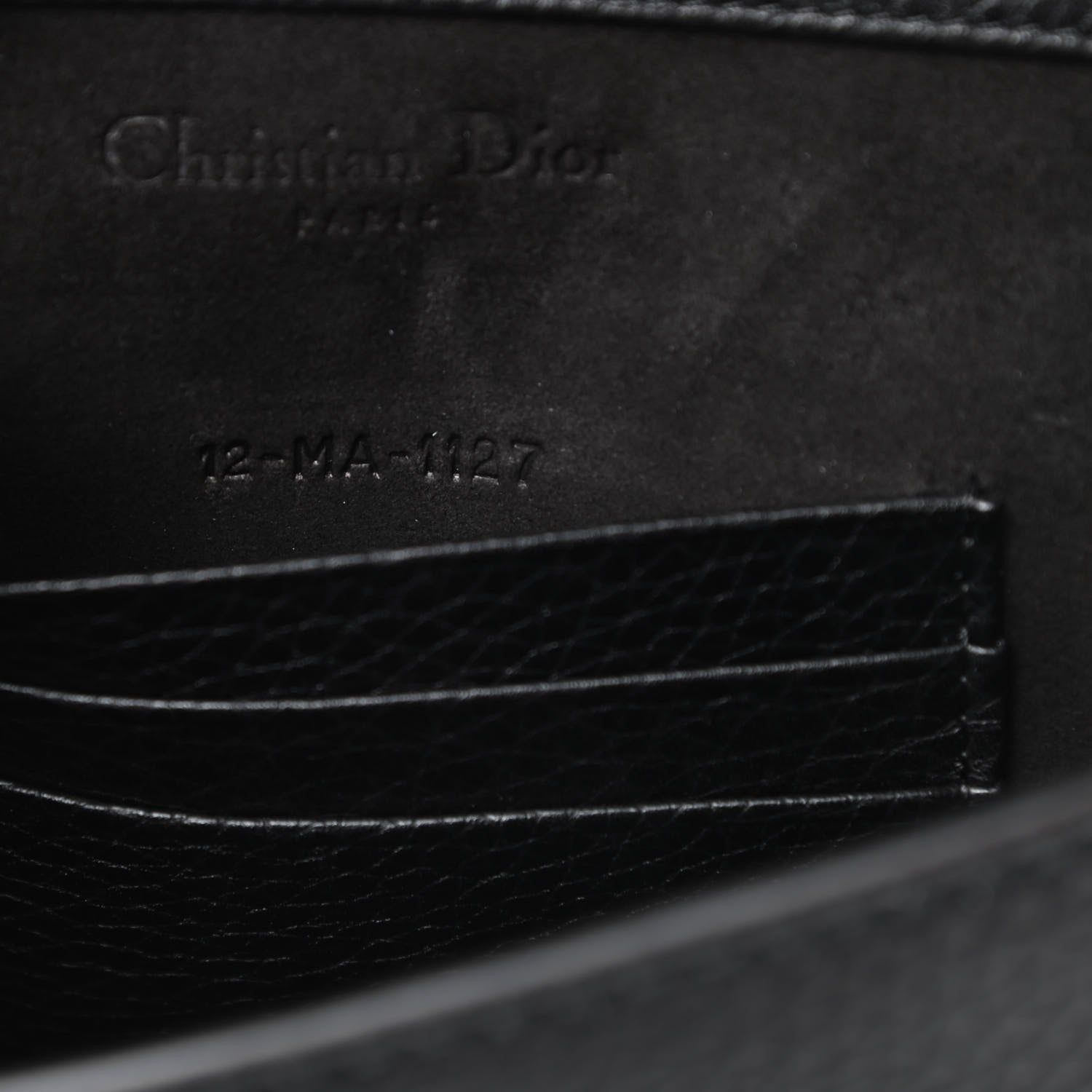 Christian Dior Grained Calfskin J'adior Clutch Black 10 of 13