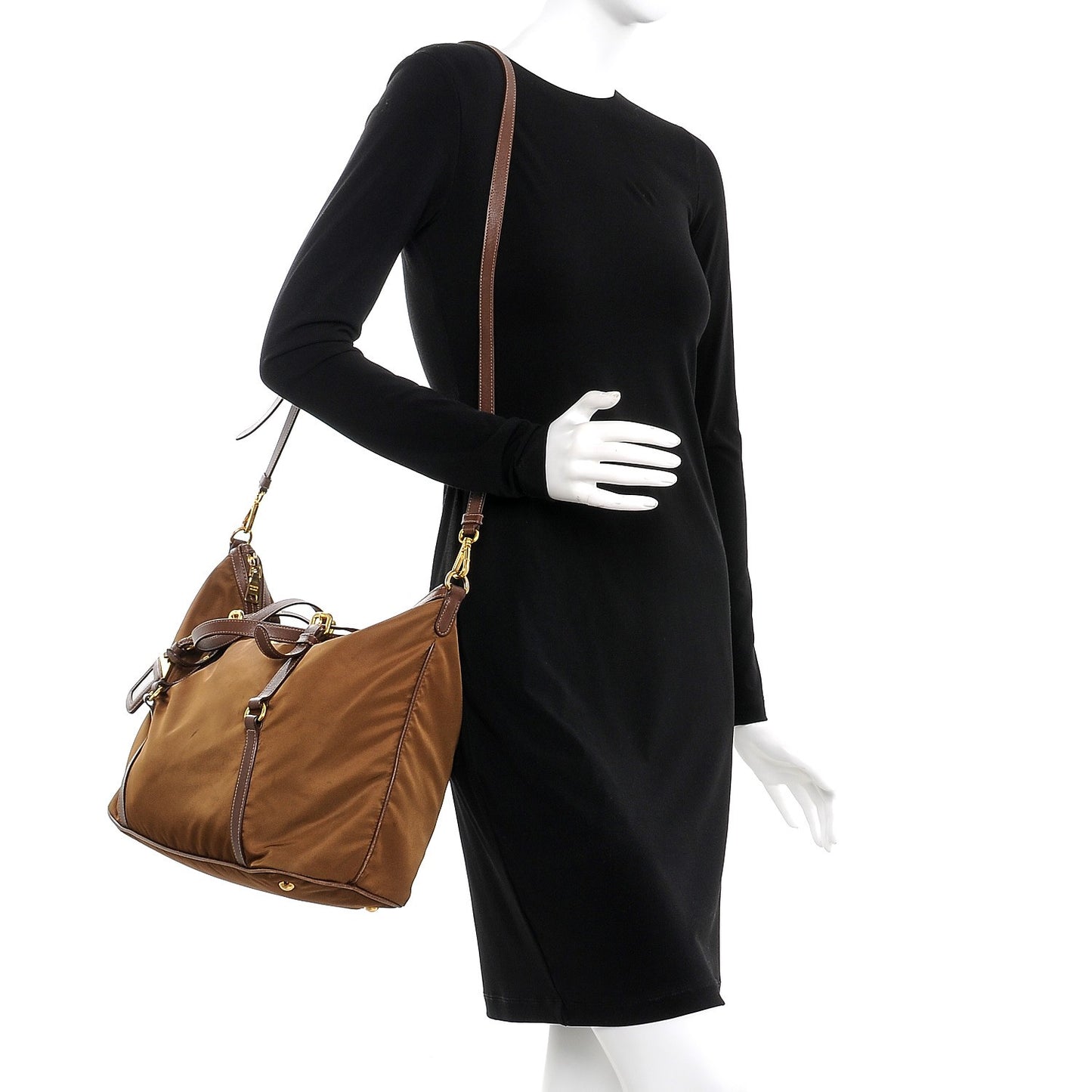 Tessuto Nylon Saffiano Tote Corinto