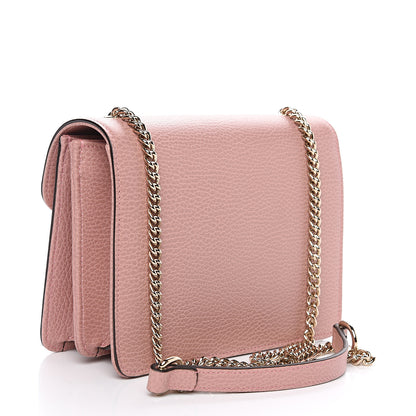 Gucci Dollar Calfskin Small Interlocking G Shoulder Bag Soft Pink 2 of 8
