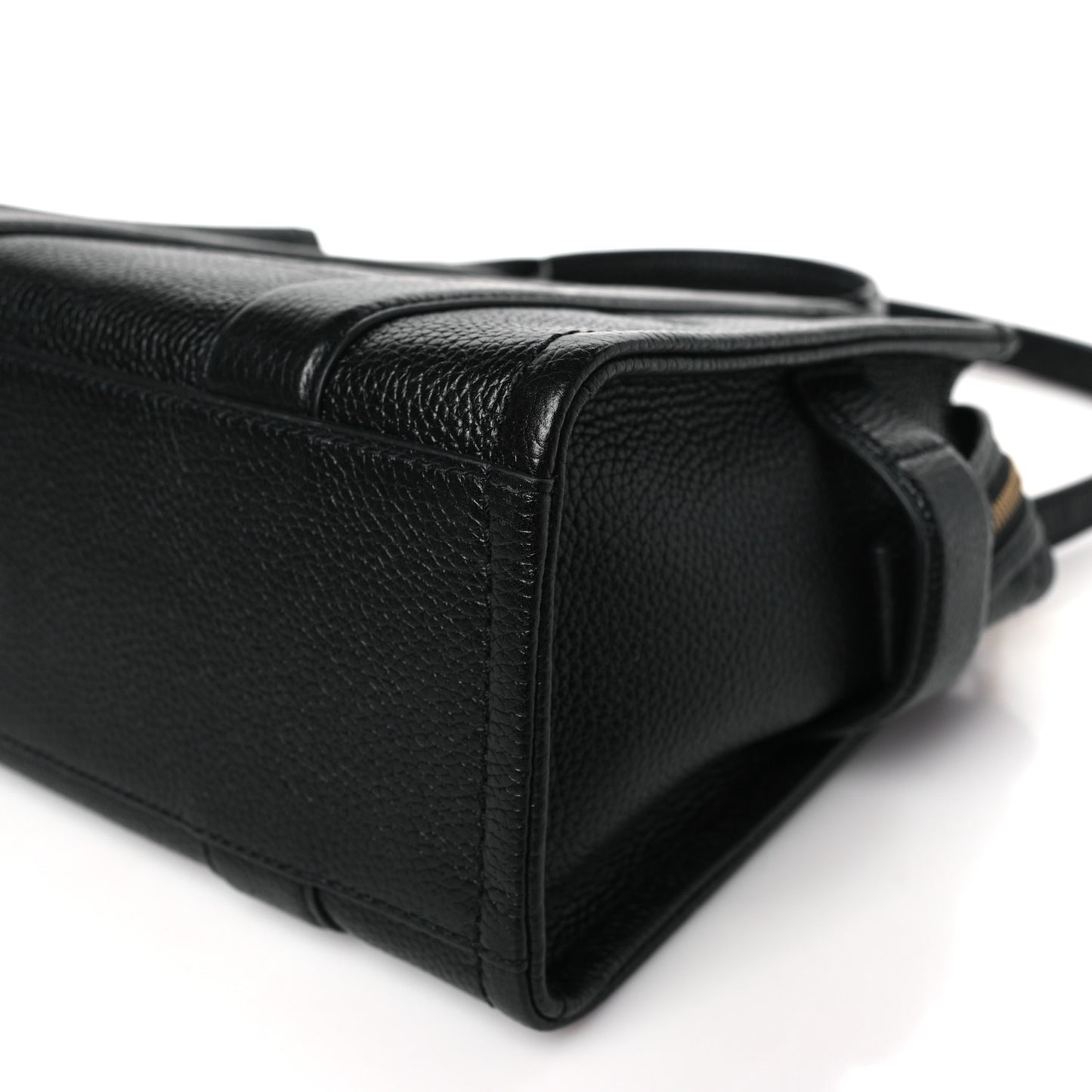 Grained Calfskin Small The Tote Bag Black