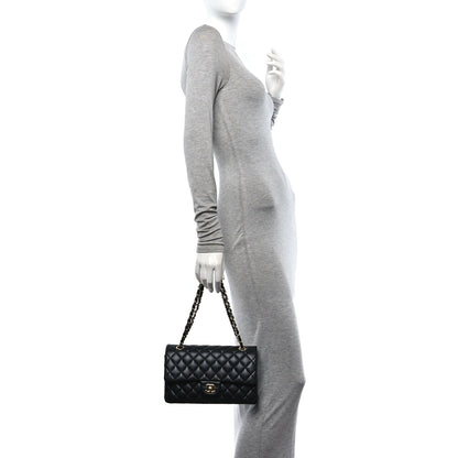 Chanel Lambskin Quilted Medium Double Flap Black 2 of 11