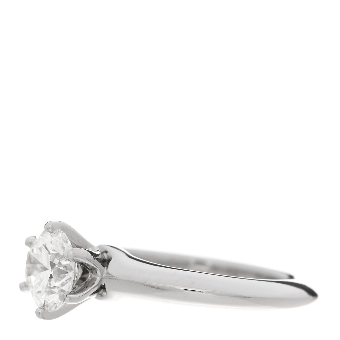 Platinum Diamond 1.01ct Solitaire Engagement Ring 47 4