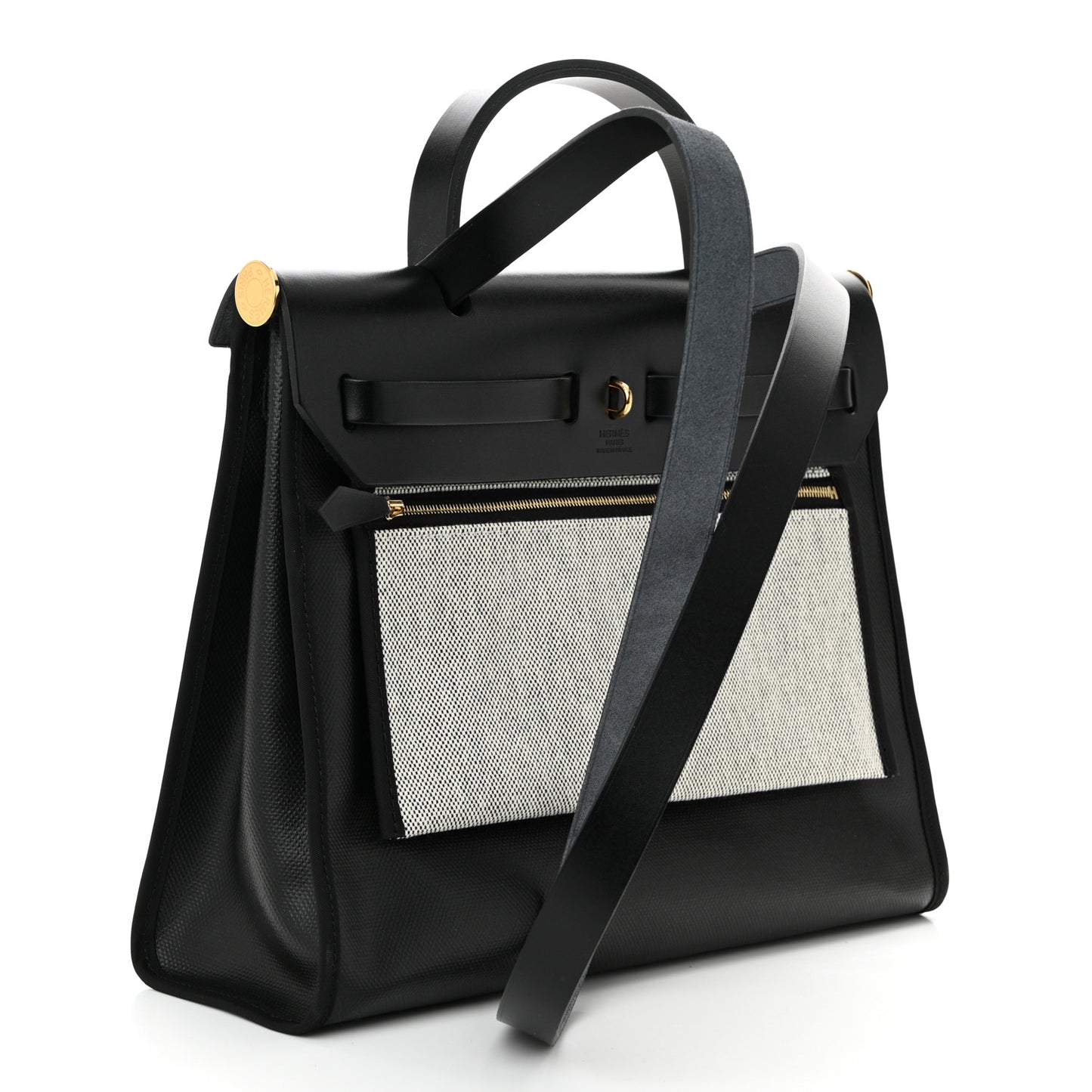 Toile H Berline Vache Hunter Herbag Zip PM 31 Black Ecru