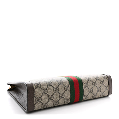 Gucci GG Supreme Monogram Web Ophidia Pouch Brown 4 of 7