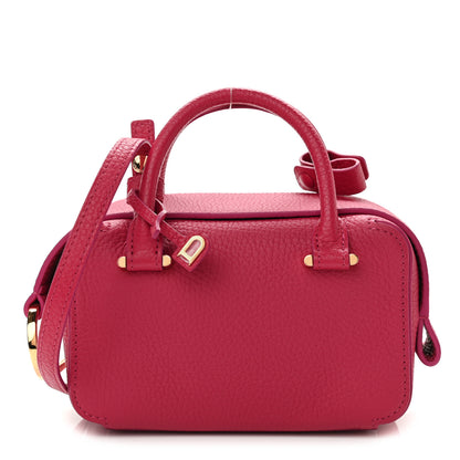 Delvaux Taurillon Soft Nano Cool Box Satchel Framboise 1 of 9