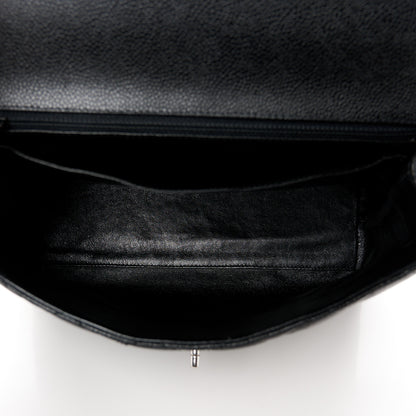 Chanel Caviar Quilted Jumbo Kelly Flap Black 5 of 12