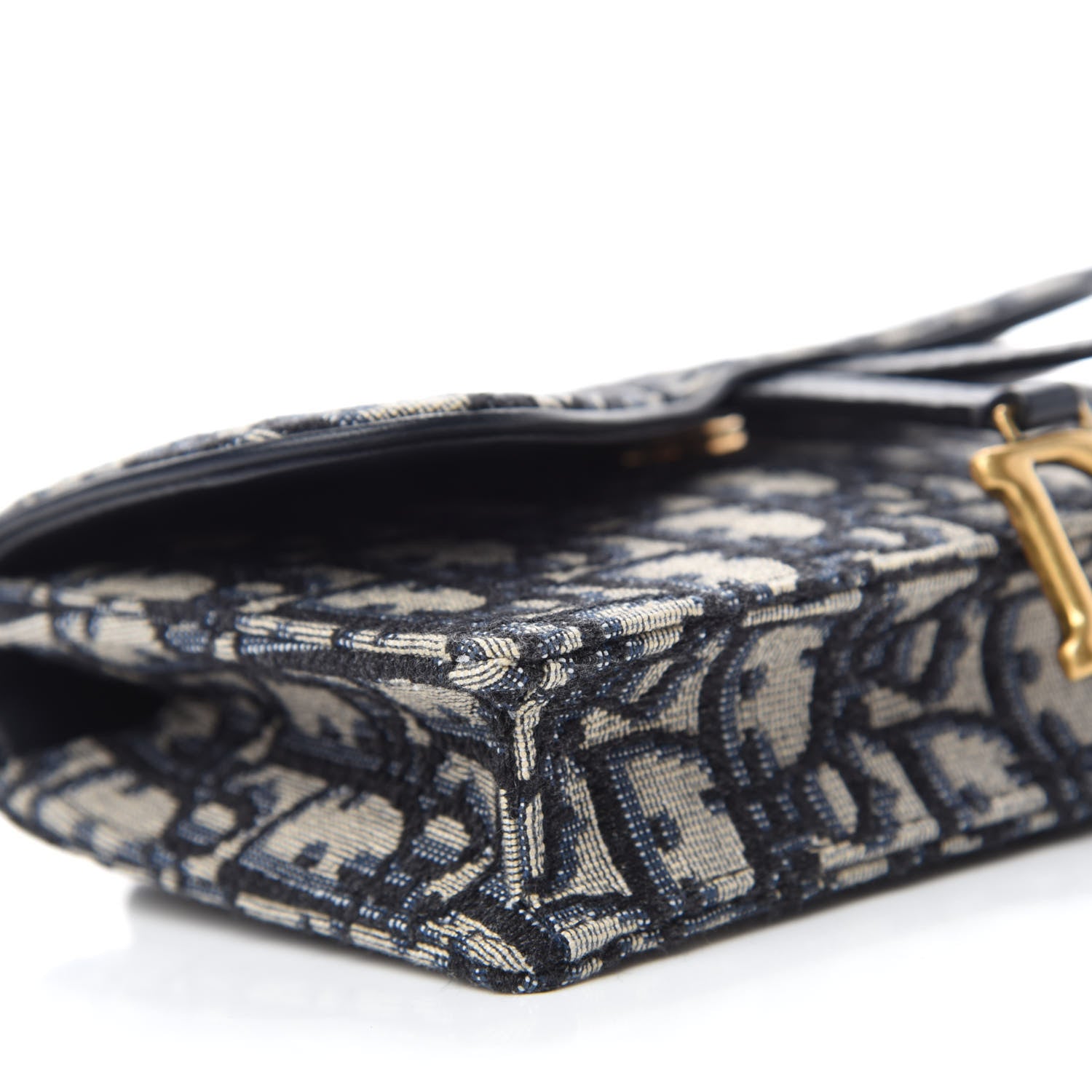 Christian Dior Oblique Saddle Belt Bag Blue 6 of 11