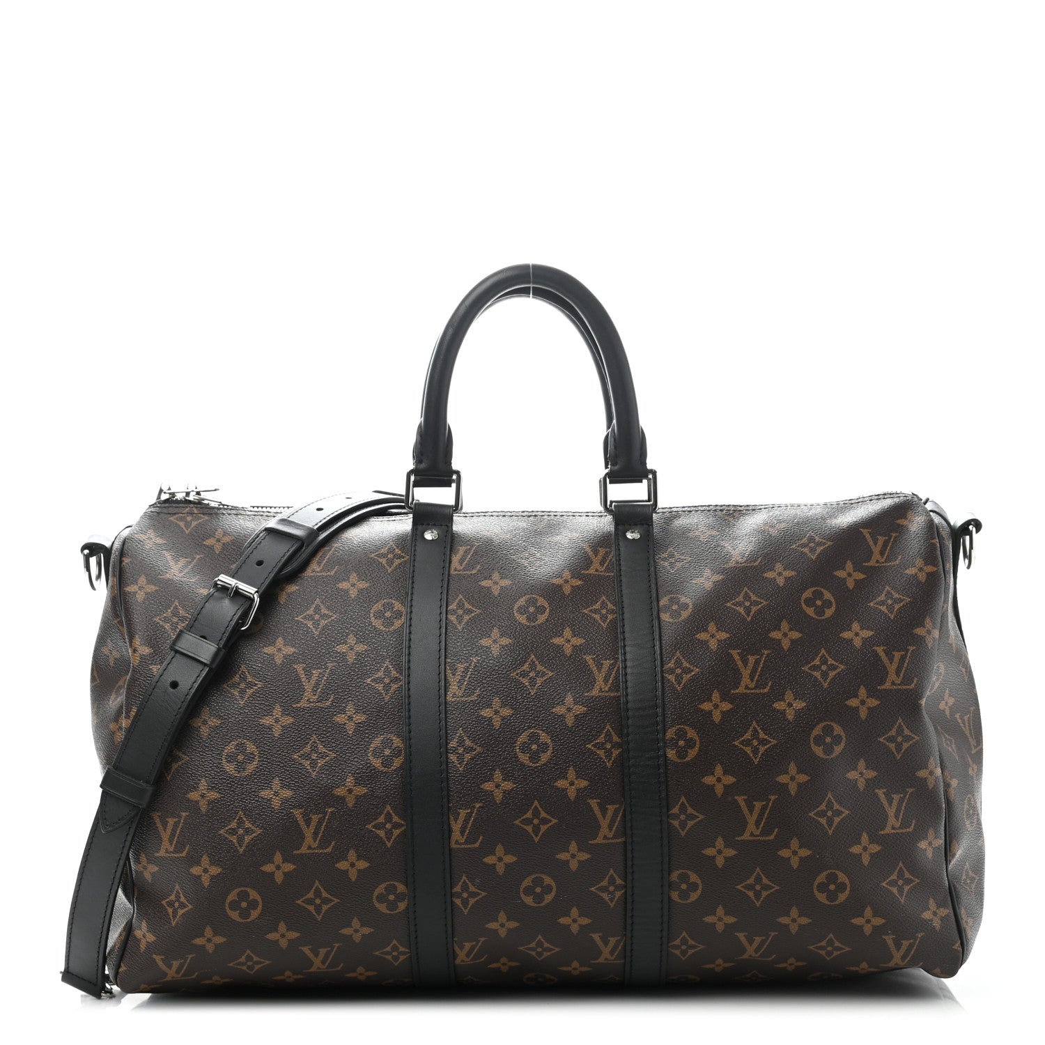Louis Vuitton Monogram Macassar Keepall Bandouliere 45 1 of 19