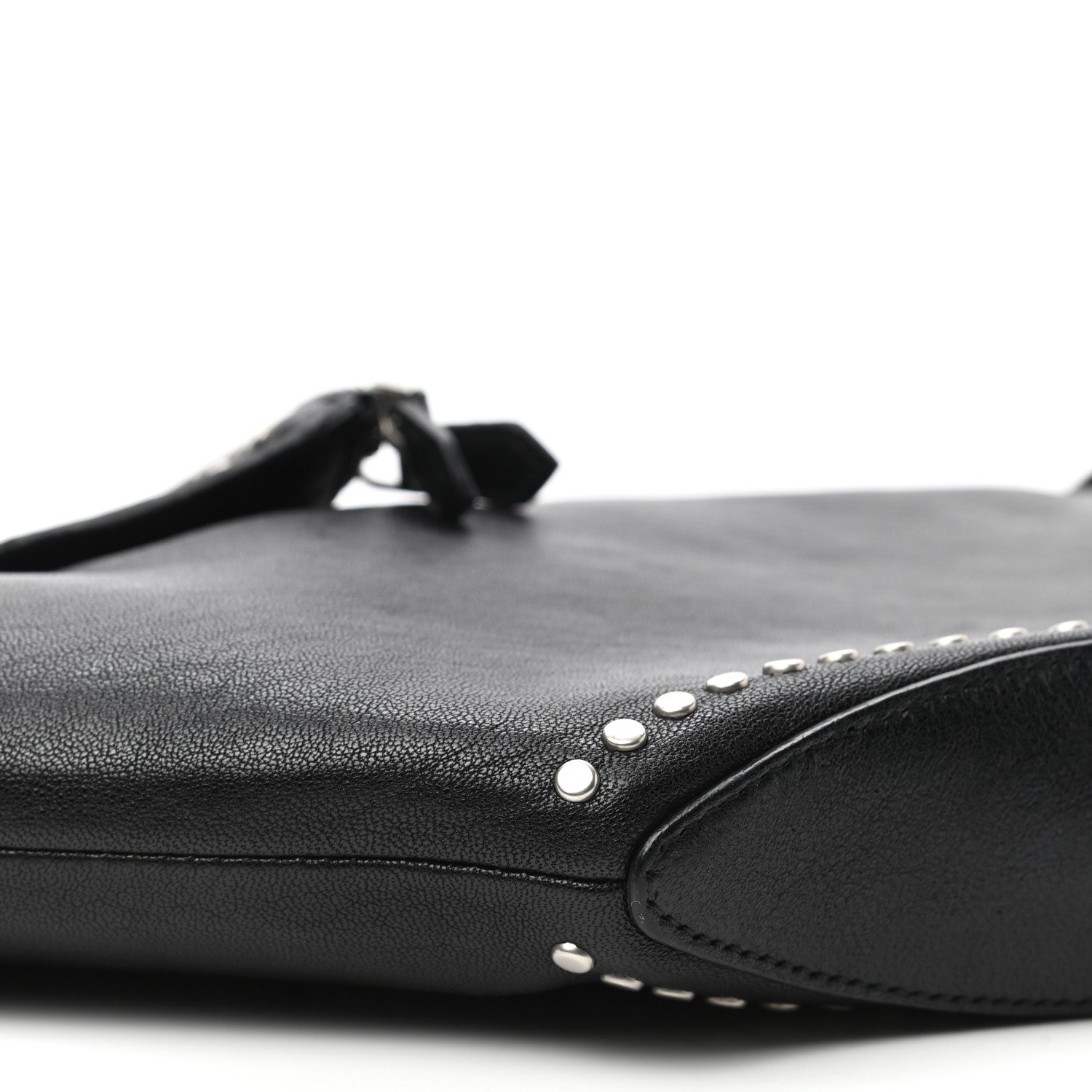Alexander McQueen Calfskin Studded De Manta Clutch Black 8 of 9