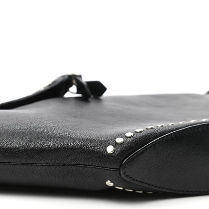 Alexander McQueen Calfskin Studded De Manta Clutch Black 8 of 9