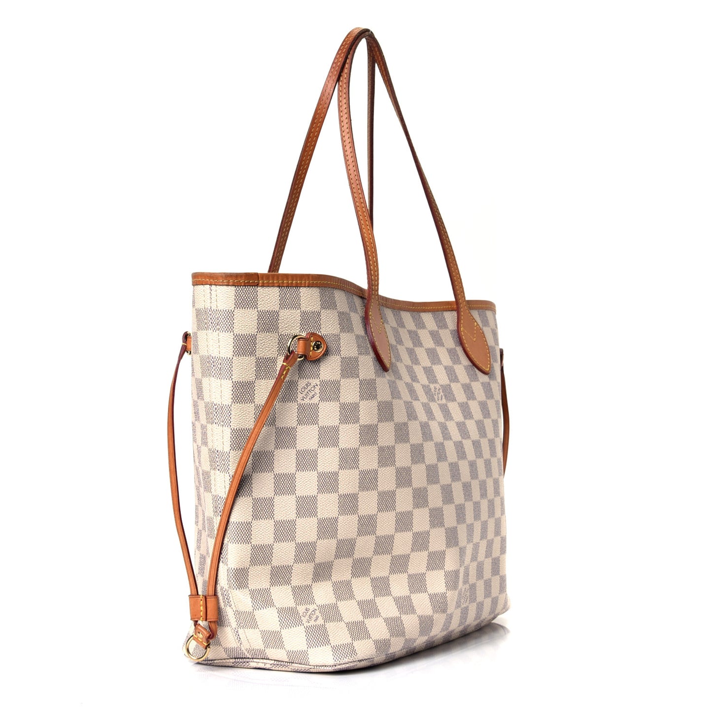 Damier Azur Neo Neverfull MM Rose Ballerine