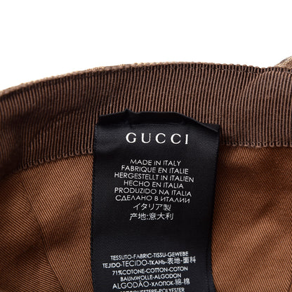 Gucci Monogram Textured Dollar Calfskin Zeno Baseball Hat S Beige 6 of 8