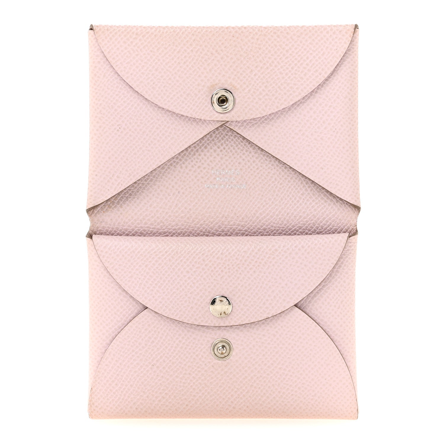 Hermes Epsom Calvi Duo Card Case Mauve Pale 5 of 11