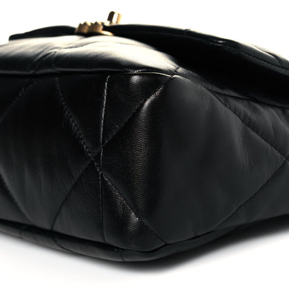 Chanel Lambskin Quilted Large Chanel 19 Flap Black 10 of 10