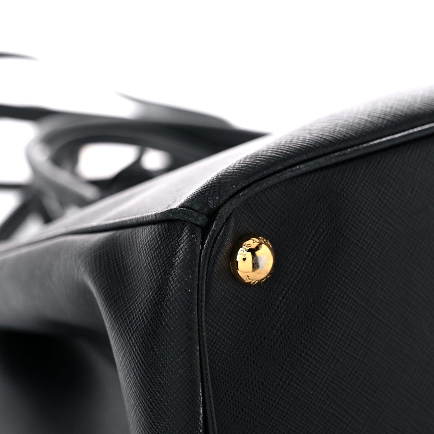 Saffiano Large Galleria Double Zip Tote Black