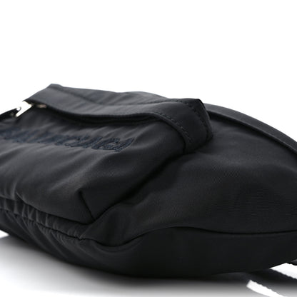 Balenciaga Textured Sport Nylon Logo Embroidered Wheel Beltpack Black 9 of 9