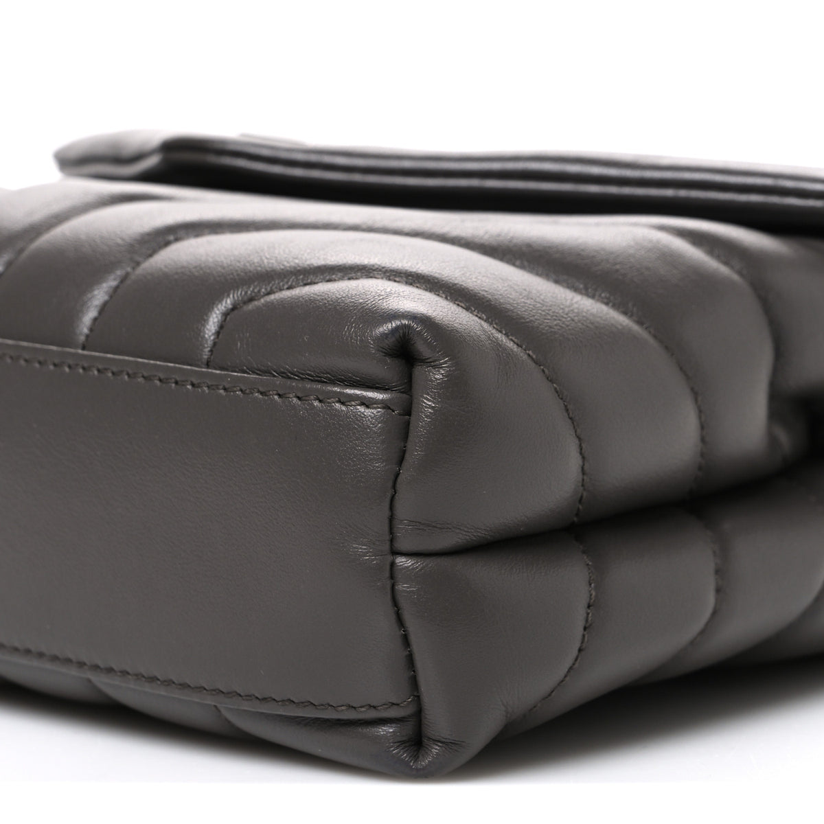 Saint Laurent Calfskin Y Quilted Monogram Toy Loulou Crossbody Bag Earth 10 of 10