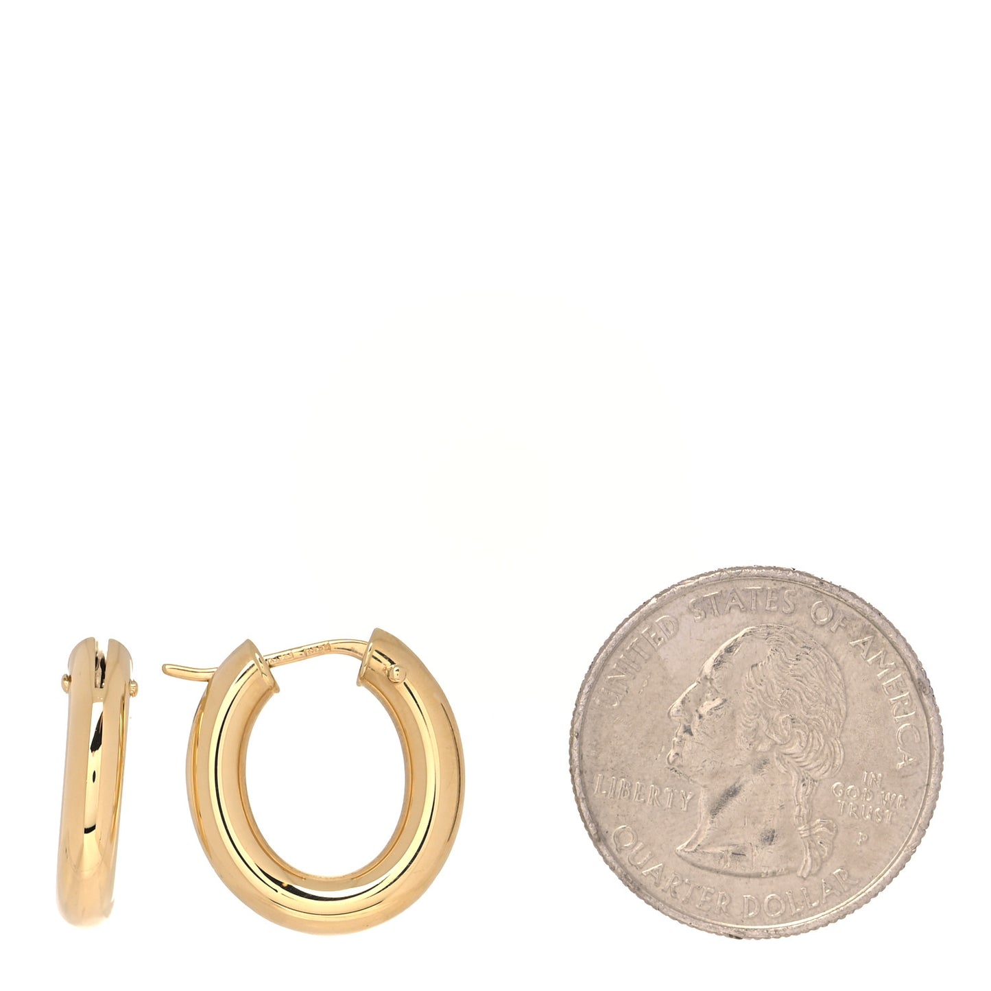 18K Yellow Gold Classics Oval Hoop Earrings
