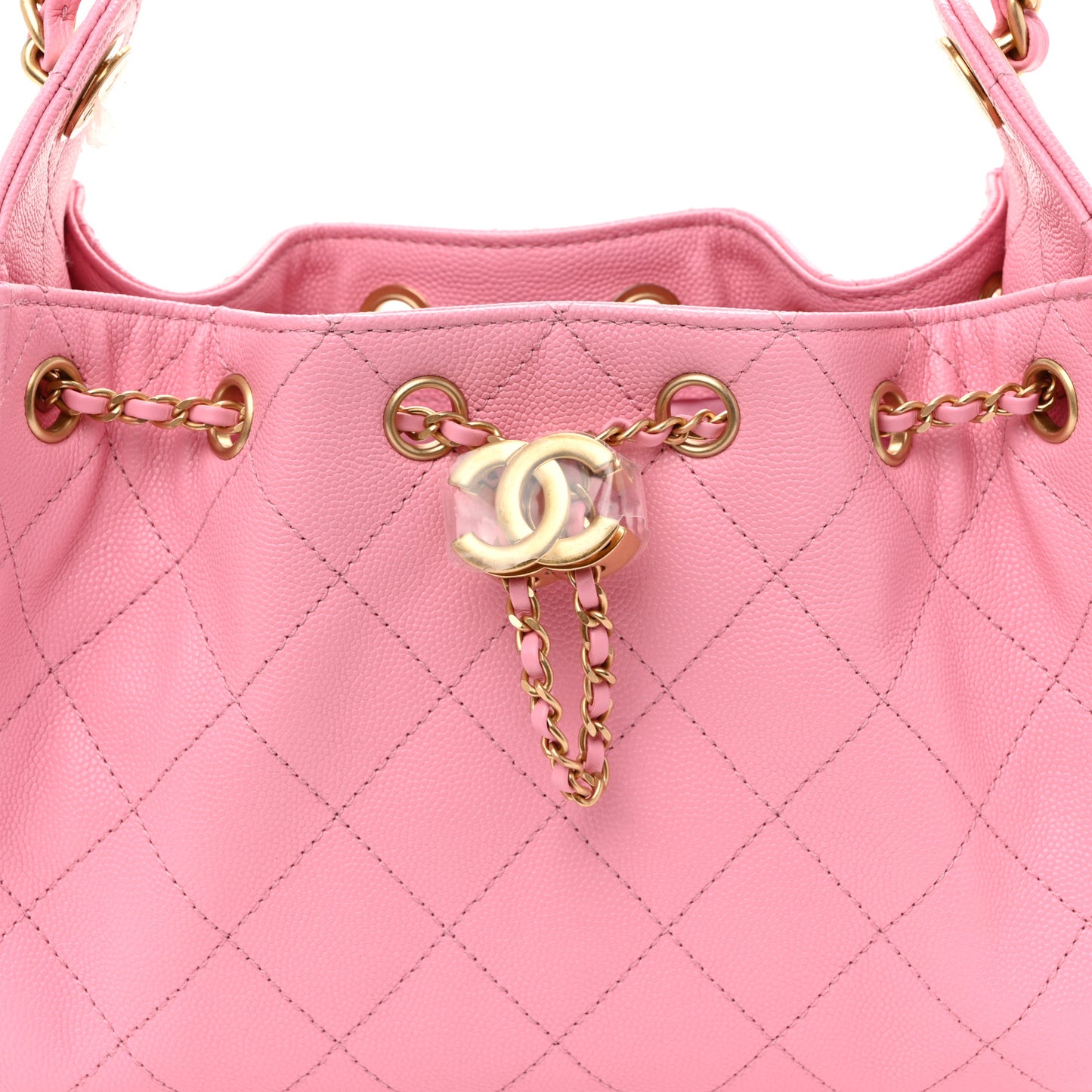 Caviar Quilted Mini Chanel 25 Handbag Pink