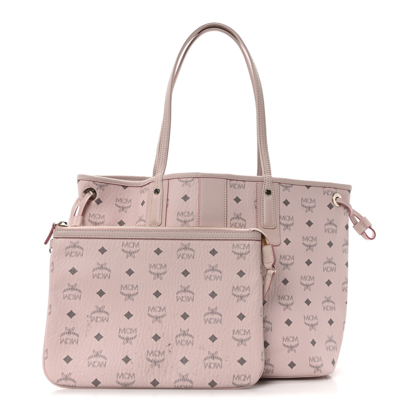 Visetos Medium Liz Reversible Shopper Tote Powder Pink