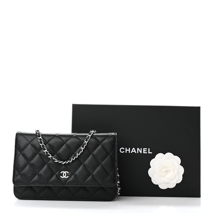 Chanel Caviar Quilted Wallet on Chain WOC Black 16 of 16
