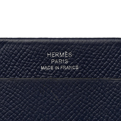 Hermes Epsom MC2 Gama Card Holder Bleu Encre Bleu Du Nord 6 of 6