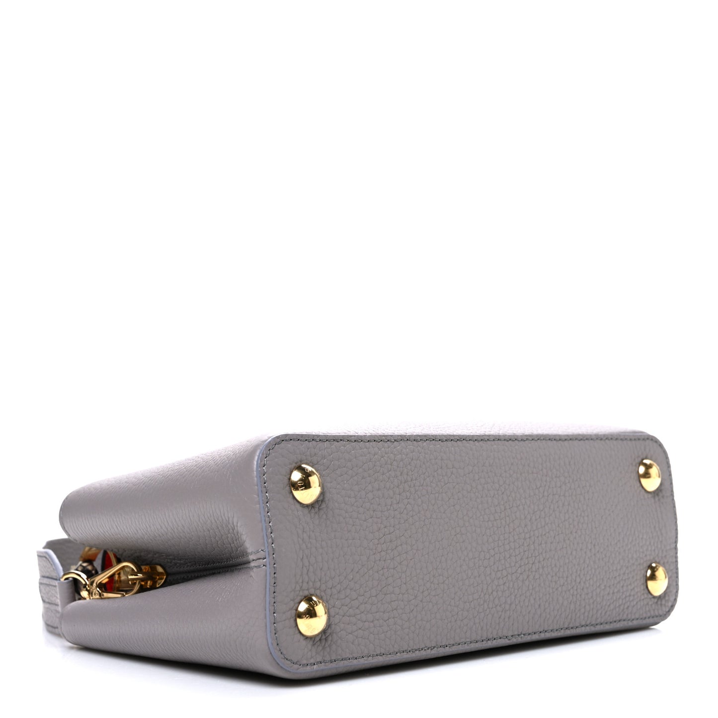 Taurillon Snakeskin Capucines BB Steeple Grey