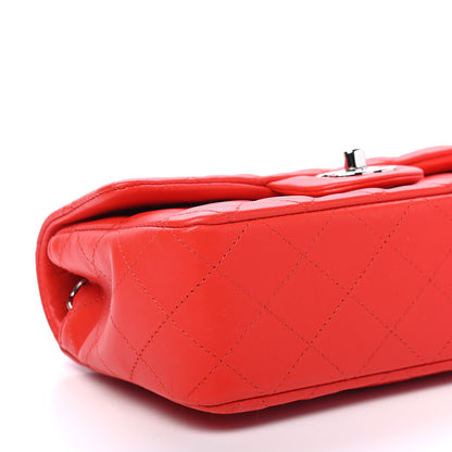 Chanel Lambskin Quilted Mini Rectangular Flap Red 7 of 8