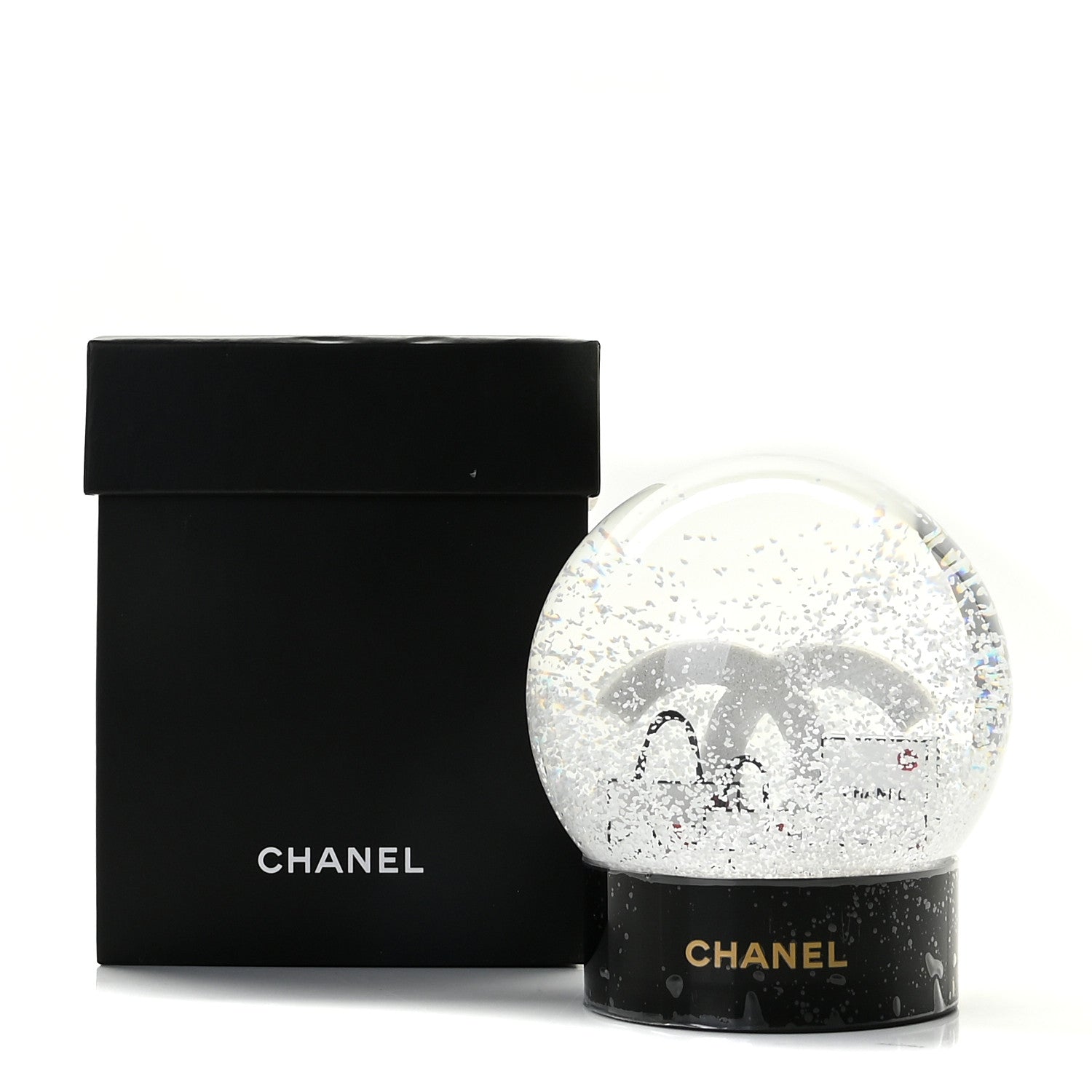 Chanel Glass CC Shopping Bag Snow Globe 6 of 6