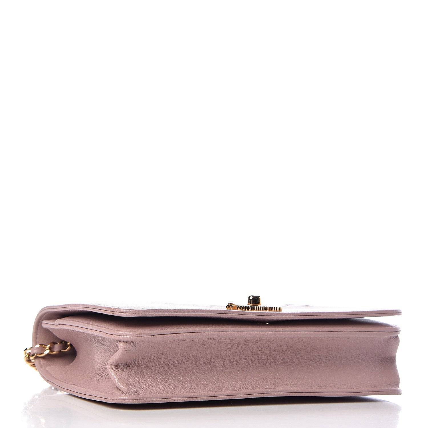 Chanel Sheepskin Quilted Mademoiselle Vintage Wallet On Chain WOC Pink 4 of 12