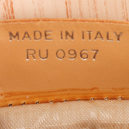 Christian Dior Wood Printed Glazed Calfskin Micro Lady Dior Beige 7 of 9