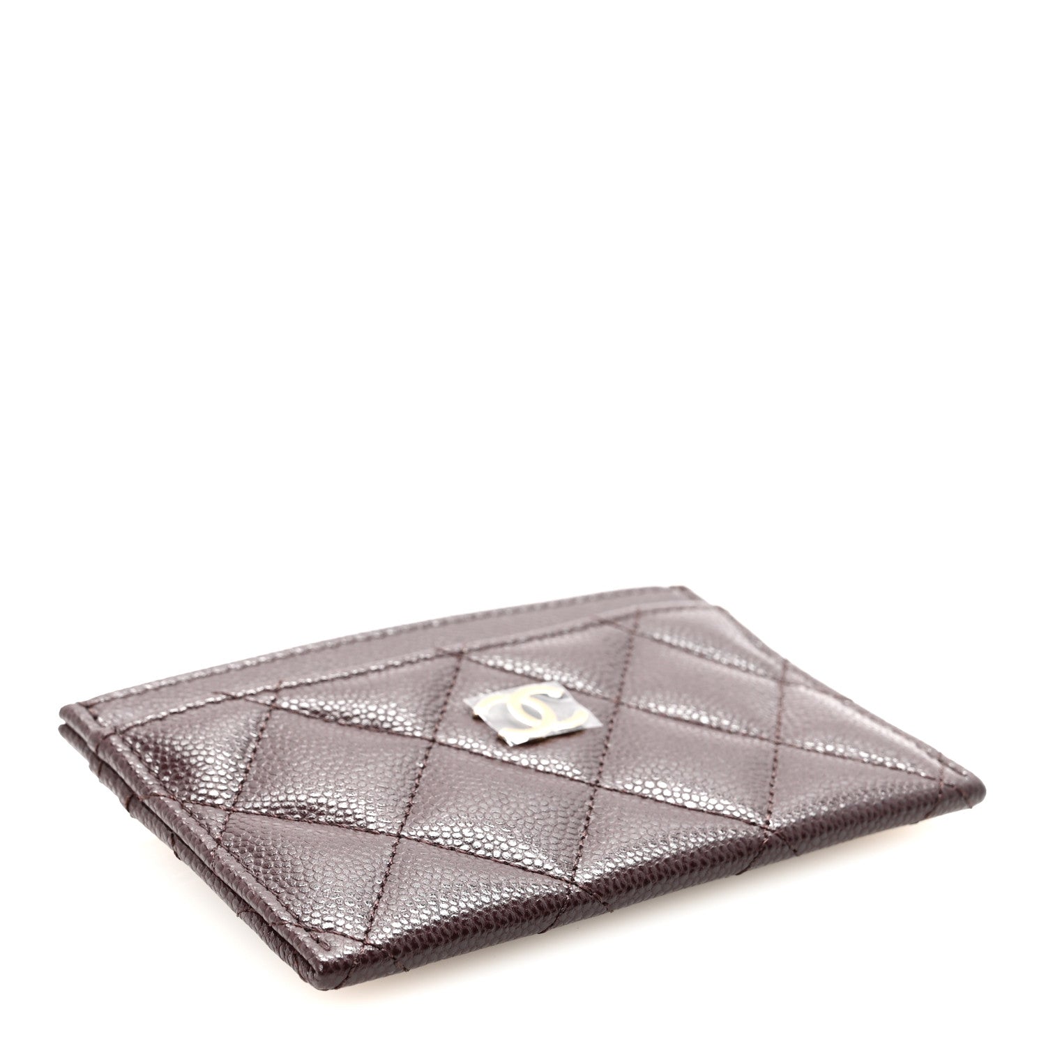 Chanel Caviar Quilted Card Holder Dark Brown 4 of 8