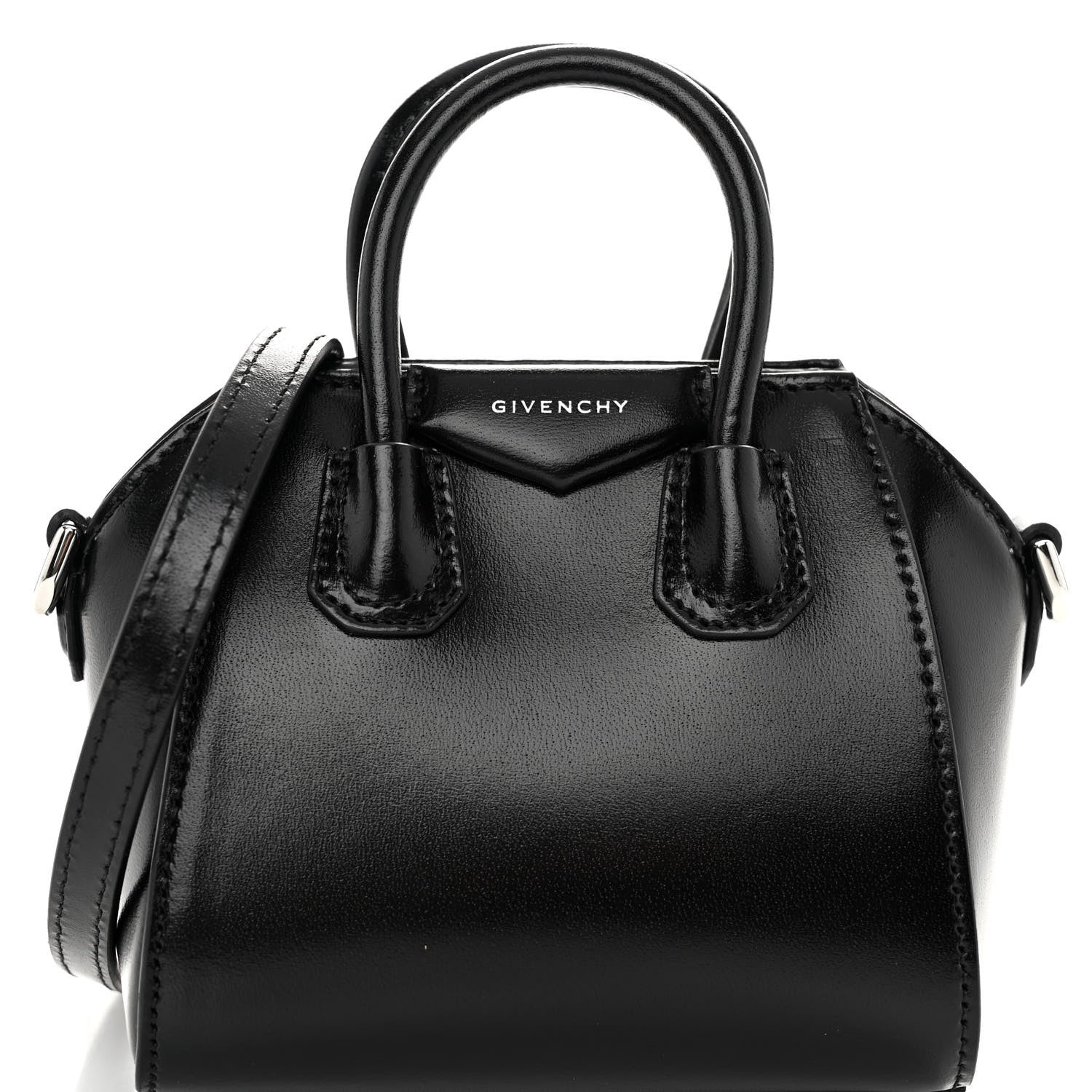 Givenchy Shiny Lord Calfskin Micro Antigona Black 7 of 9