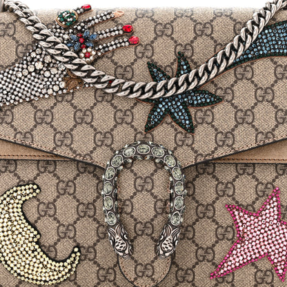Gucci GG Supreme Monogram Shooting Star Embroidered Medium Dionysus Shoulder Bag Beige 8 of 13