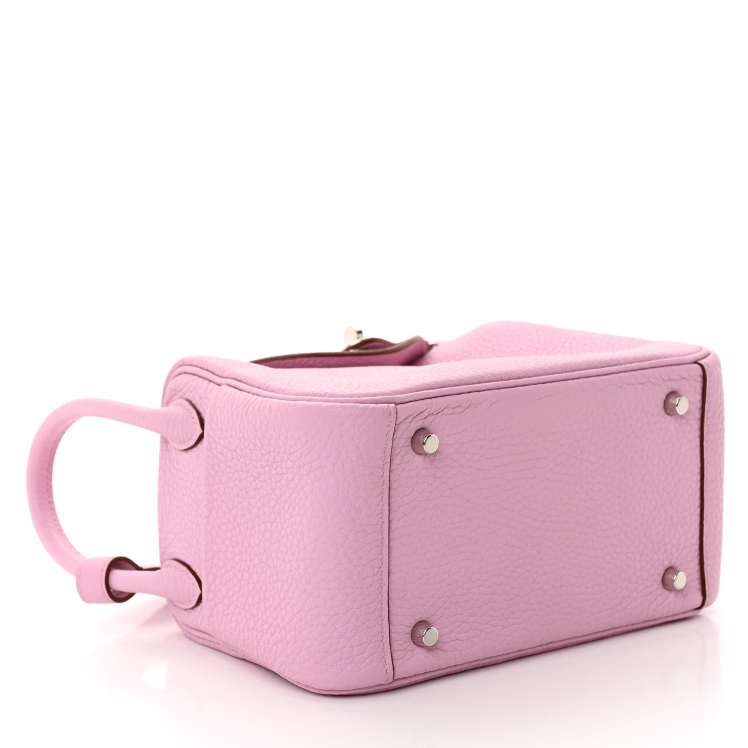 Hermes Taurillon Clemence Mini Lindy 20 Mauve Sylvestre 5 of 9